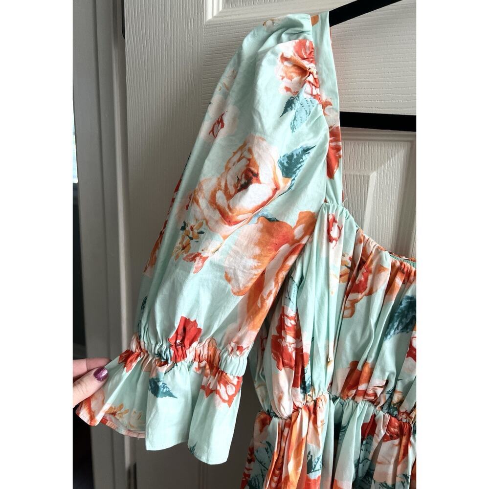 BUDDY LOVE Valentina Milk Maid Floral Puff Sleeve Baby Doll Mini Dress - Picture 5 of 13
